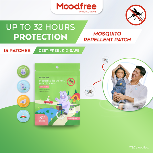 Moodfree Mosquito Repellent Stickers (15 pcs x 3 pack)