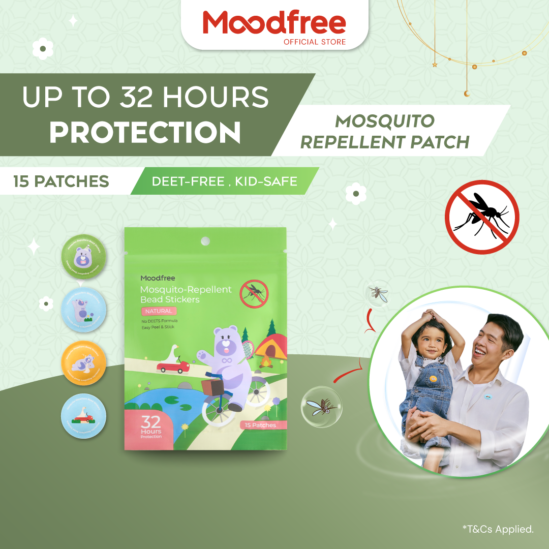Moodfree Mosquito Repellent Stickers (15 pcs x 3 pack)