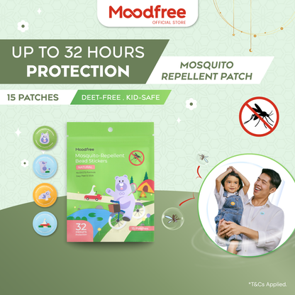 Moodfree Mosquito Repellent Stickers (15 pcs x 3 pack)