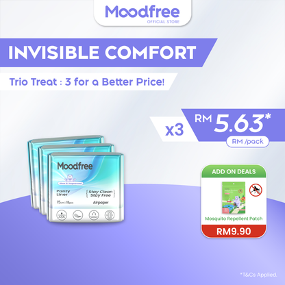 Moodfree Engineered Panty Liner (18 pcs/pack)