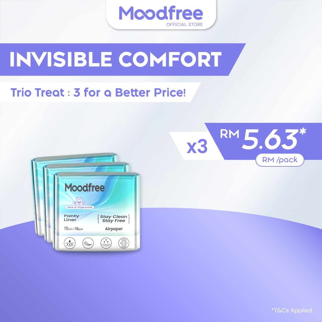 Moodfree Engineered Panty Liner (18 pcs/pack)
