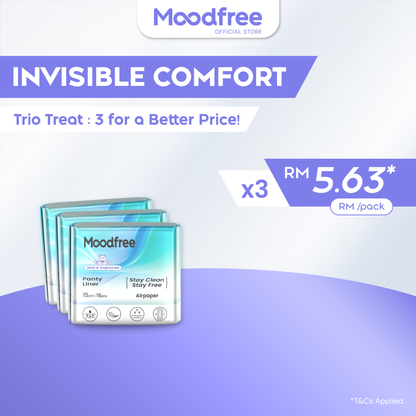 Moodfree Engineered Panty Liner (18 pcs/pack)