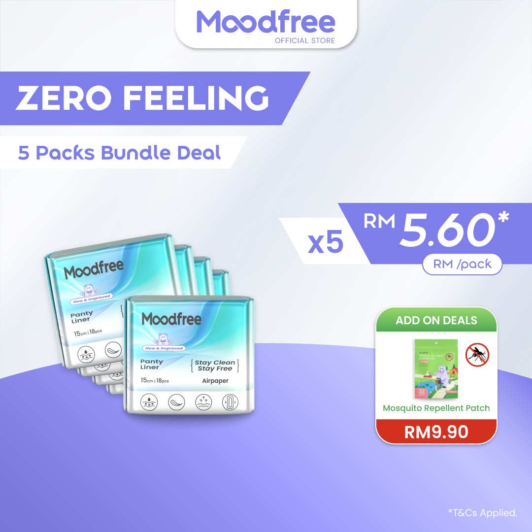 Moodfree Engineered Panty Liner (18 pcs/pack)