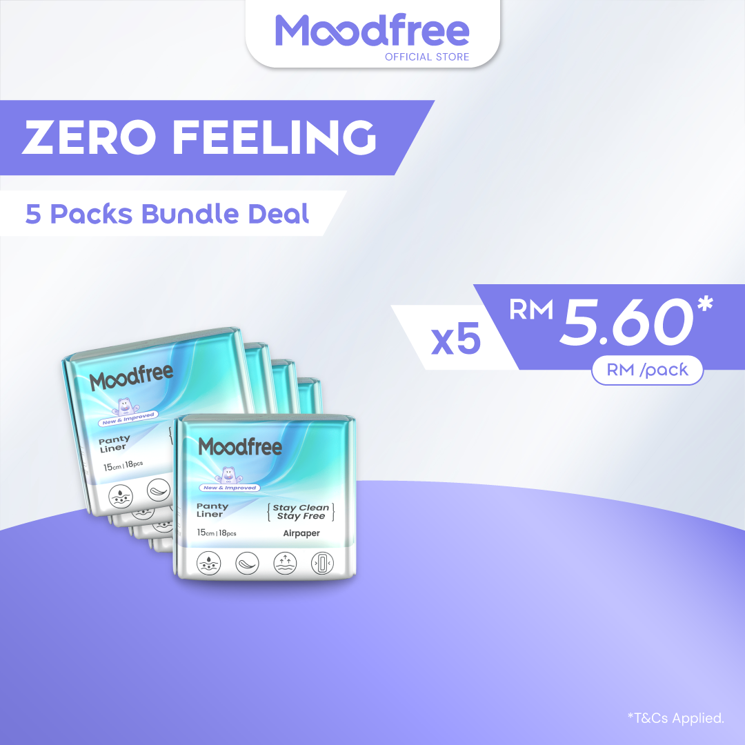 Moodfree Engineered Panty Liner (18 pcs/pack)