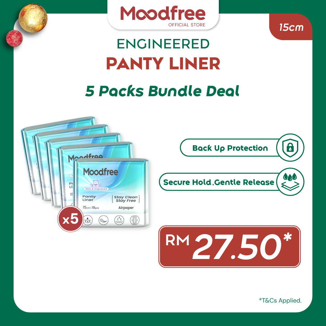 Moodfree Engineered Panty Liner (18 pcs/pack)
