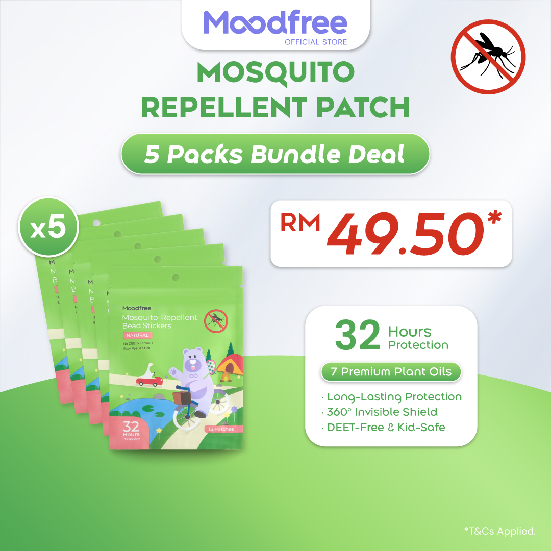 MOODFREE Mosquito-Repellent Bead Stickers (15patches/pack)