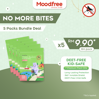 Moodfree Mosquito Repellent Stickers (15 pcs x 3 pack)
