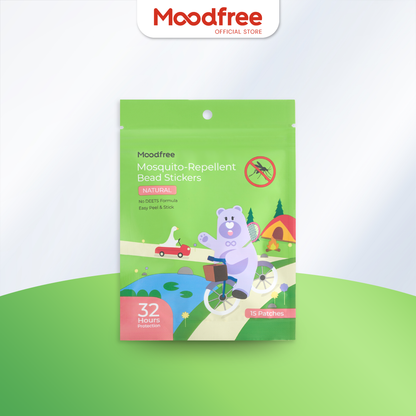 Moodfree Mosquito Repellent Stickers (15 pcs x 3 pack)