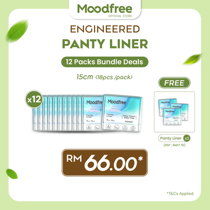 Moodfree Engineered Panty Liner (18 pcs/pack)