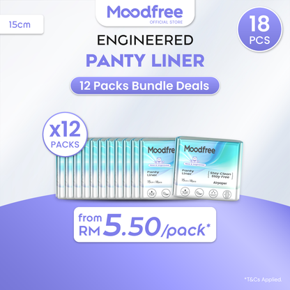 Moodfree Engineered Panty Liner (18 pcs/pack)
