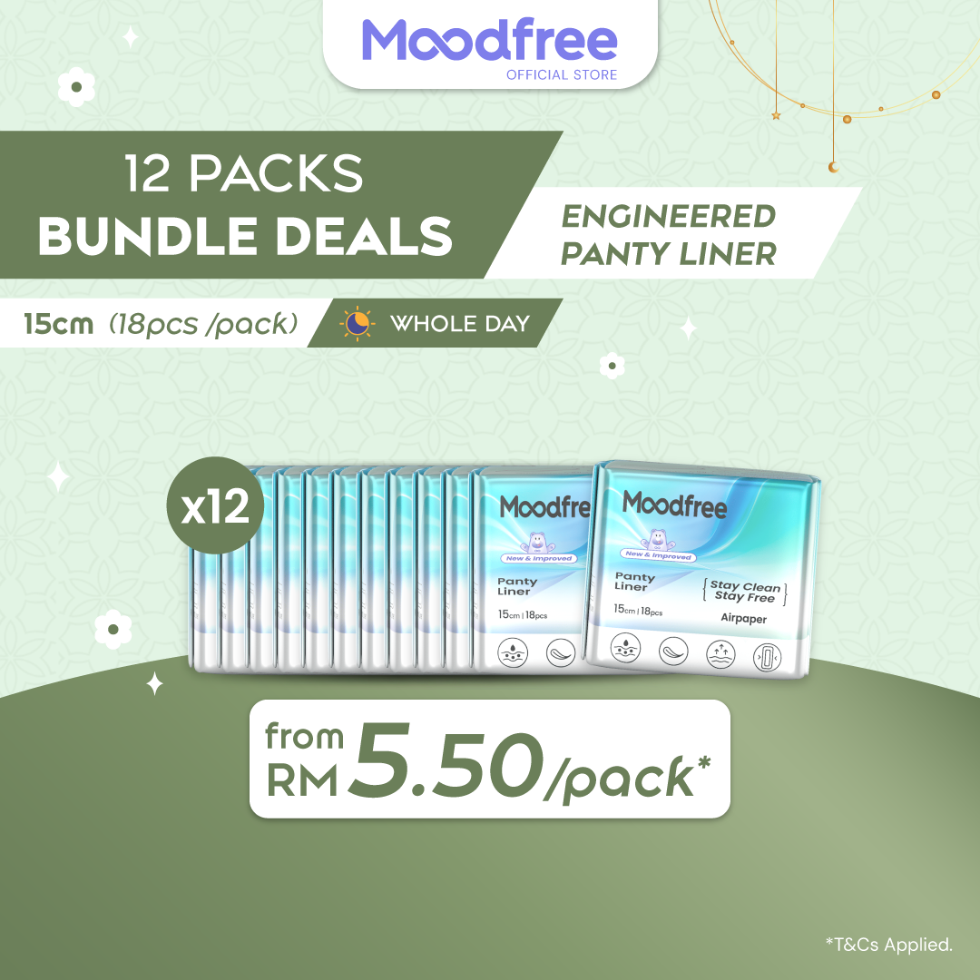 Moodfree Engineered Panty Liner (18 pcs/pack)