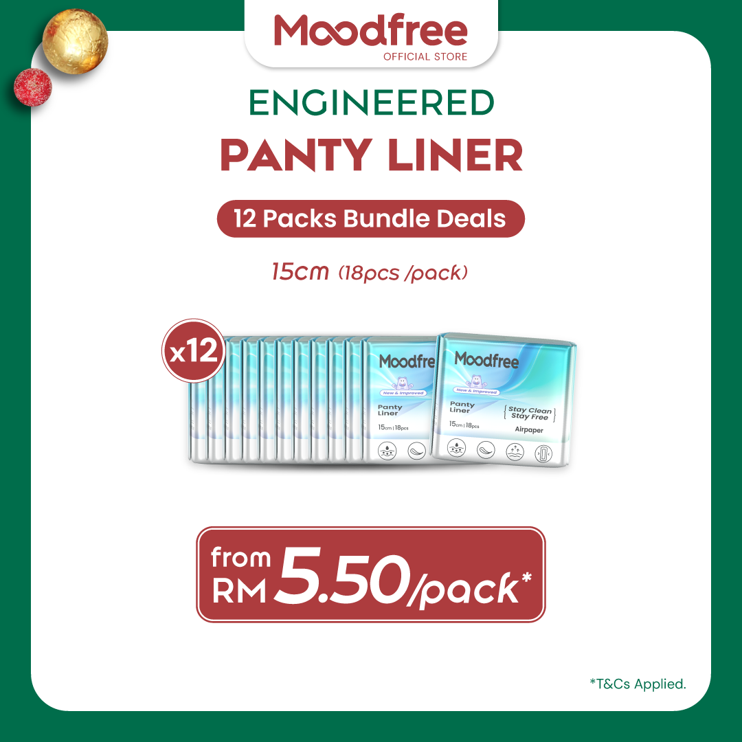 Moodfree Engineered Panty Liner (18 pcs/pack)
