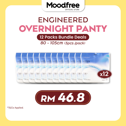 [BEST SELLER] Moodfree Engineered Overnight Panty (3 pcs/pack)