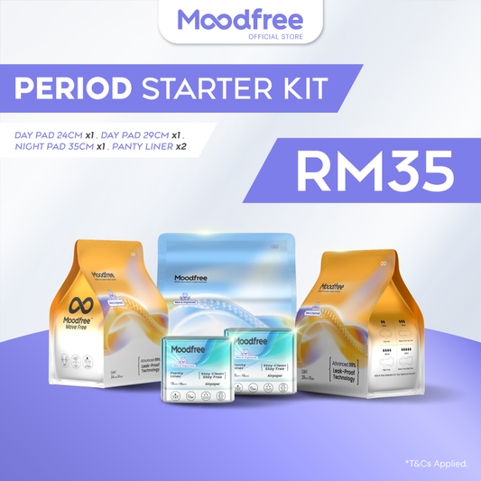 [PERIOD STARTER KIT] Moodfree Exclusive Starter Pack Engineered Sanitary Pads