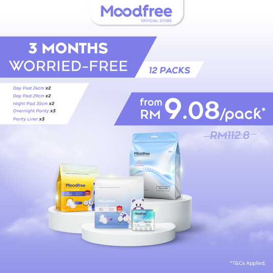 Three months Bundle Worried-Free (12 pack)