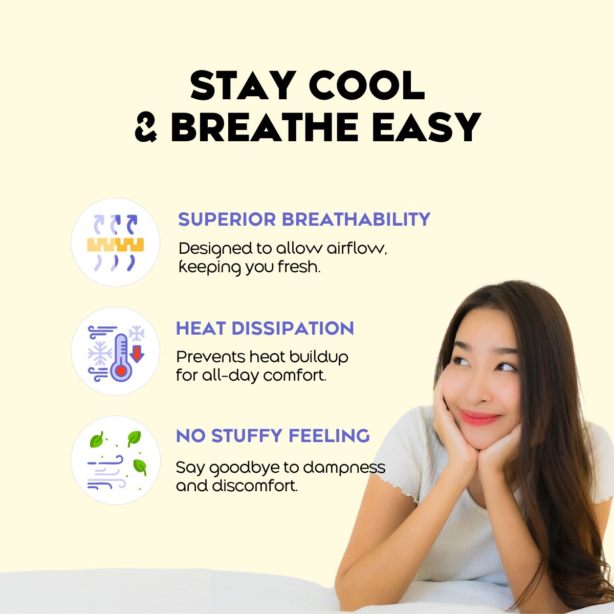 Moodfree Engineered Overnight Panty  (3 pcs/pack)