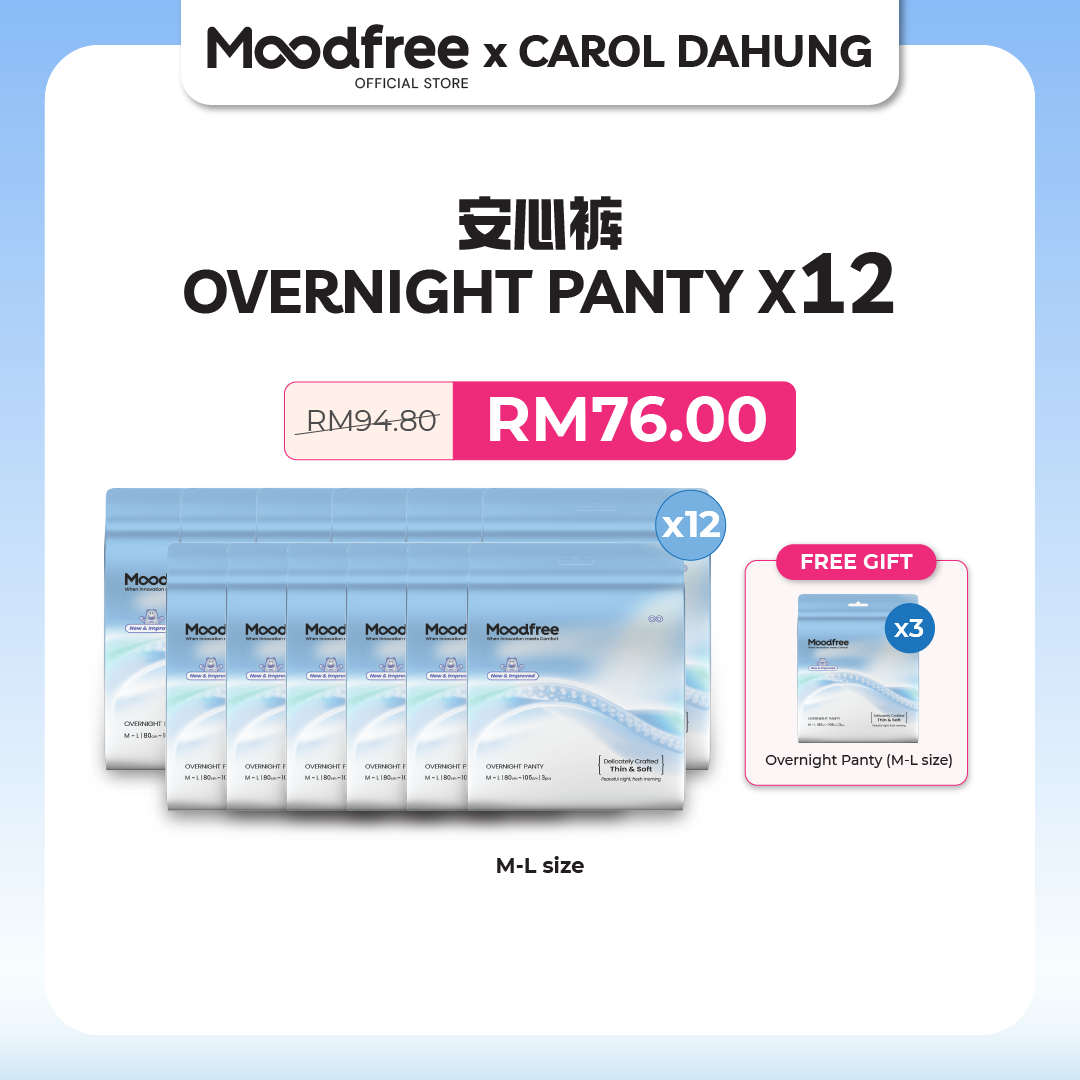 [CAROL DAHUNG] MOODFREE Engineered Overnight Panty Bundle