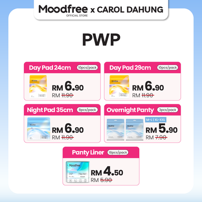 [CAROL DAHUNG] MOODFREE Engineered Pantyliner Bundle