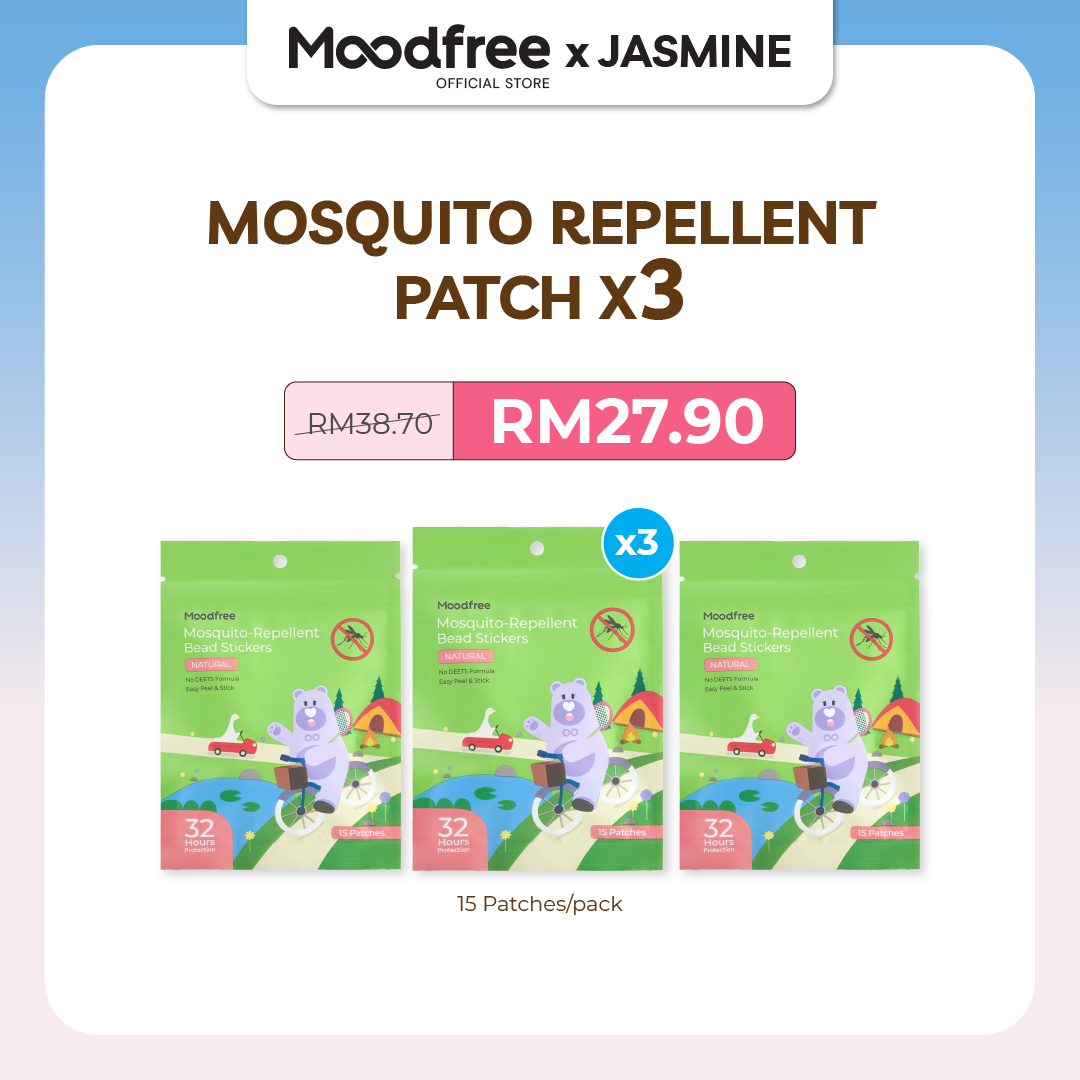 [JASMINE] MOODFREE Mosquito-Repellent Bead Stickers (15 patches/pack)