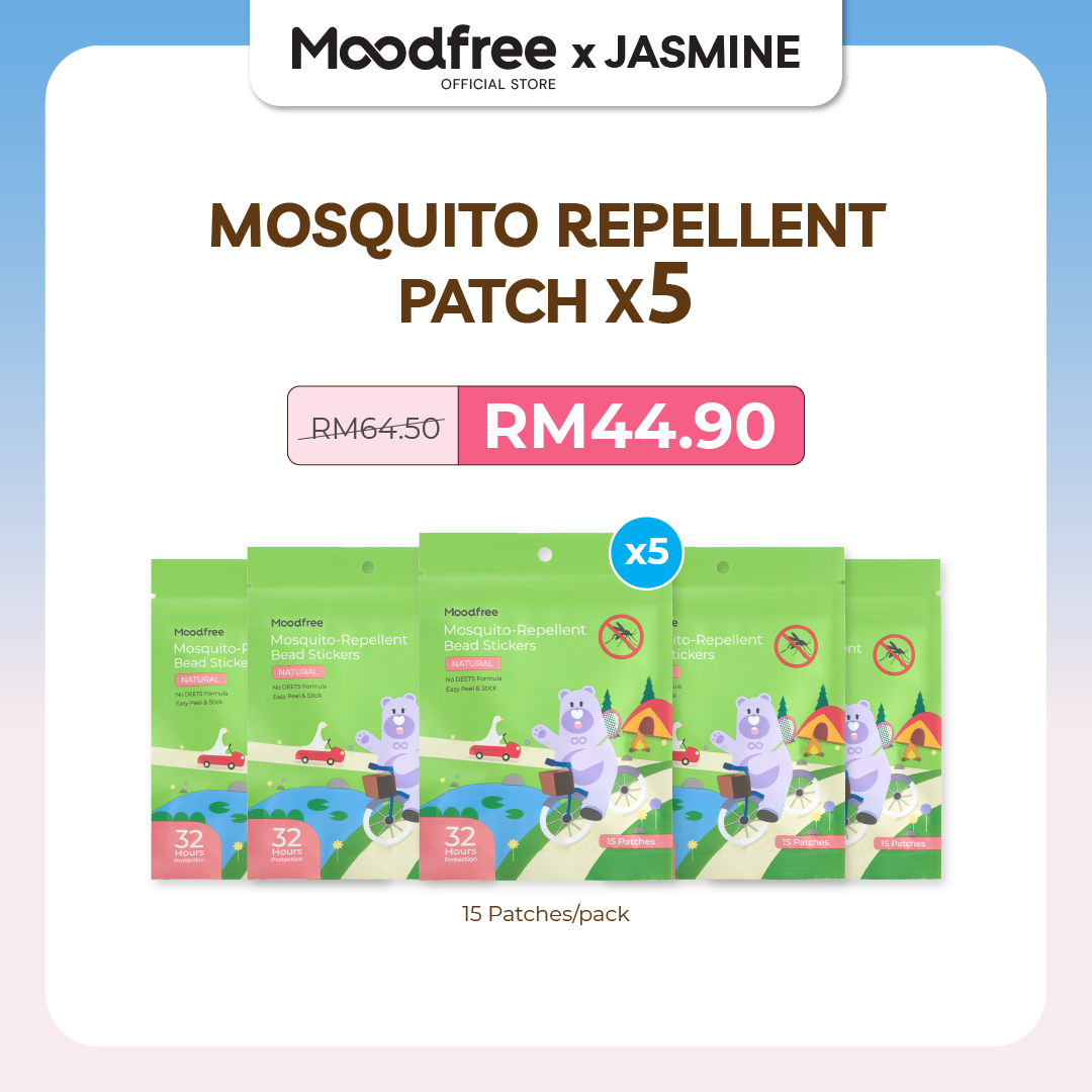 [JASMINE] MOODFREE Mosquito-Repellent Bead Stickers (15 patches/pack)