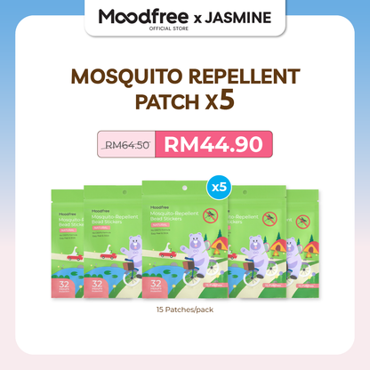 [JASMINE] MOODFREE Mosquito-Repellent Bead Stickers (15 patches/pack)