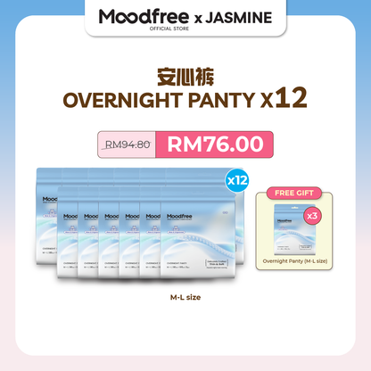 [JASMINE] MOODFREE Engineered Overnight Panty Bundle