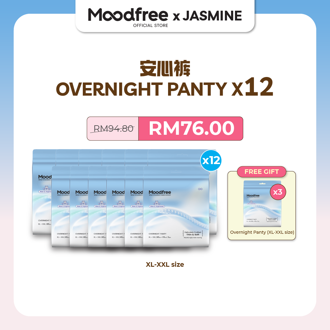 [JASMINE] MOODFREE Engineered Overnight Panty Bundle