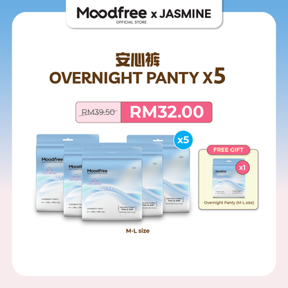 [JASMINE] MOODFREE Engineered Overnight Panty Bundle