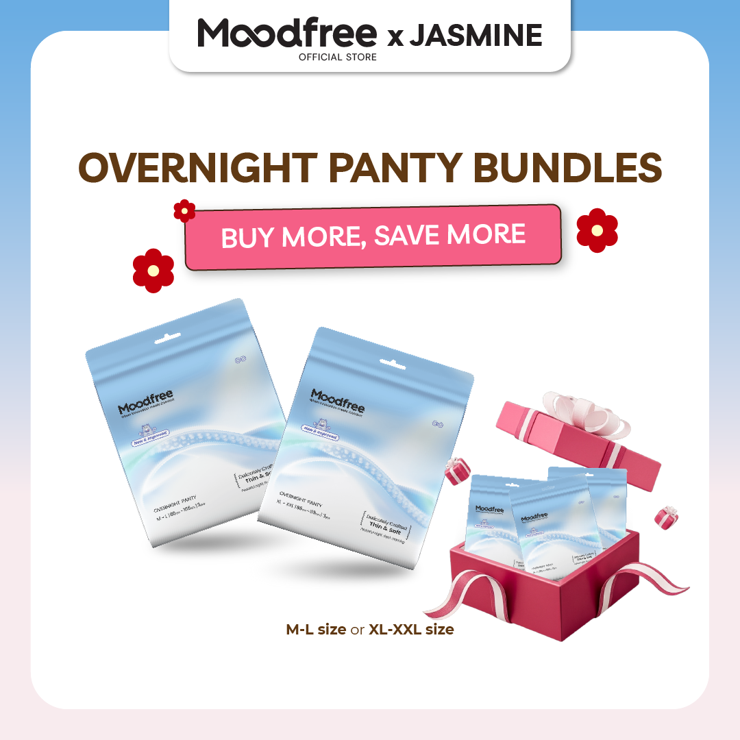 [JASMINE] MOODFREE Engineered Overnight Panty Bundle