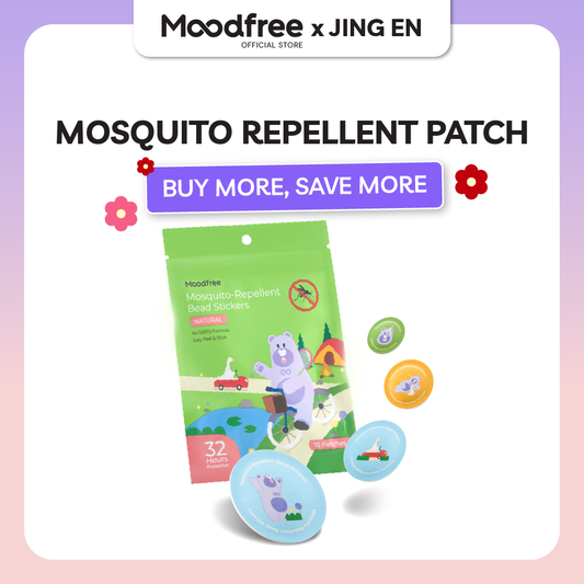 [JING EN] MOODFREE Mosquito-Repellent Bead Stickers (15 patches/pack)