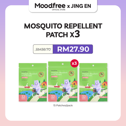 [JING EN] MOODFREE Mosquito-Repellent Bead Stickers (15 patches/pack)