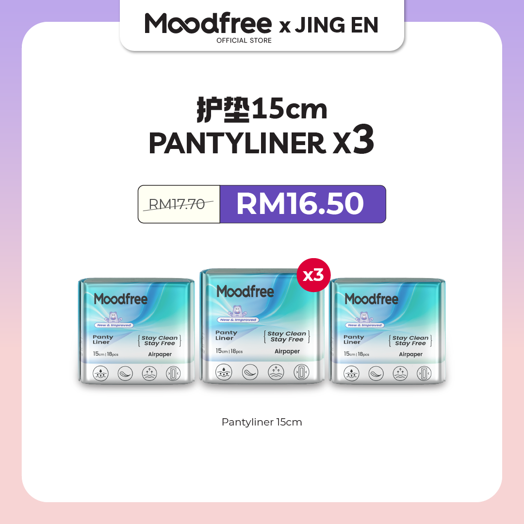 [JING EN] MOODFREE Engineered Pantyliner Bundle