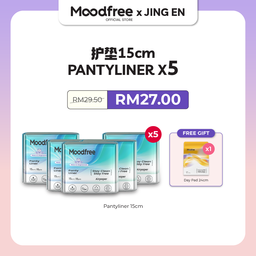 [JING EN] MOODFREE Engineered Pantyliner Bundle