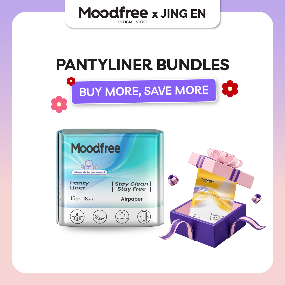 [JING EN] MOODFREE Engineered Pantyliner Bundle