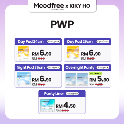 [KIKY HO] MOODFREE Engineered Pantyliner Bundle