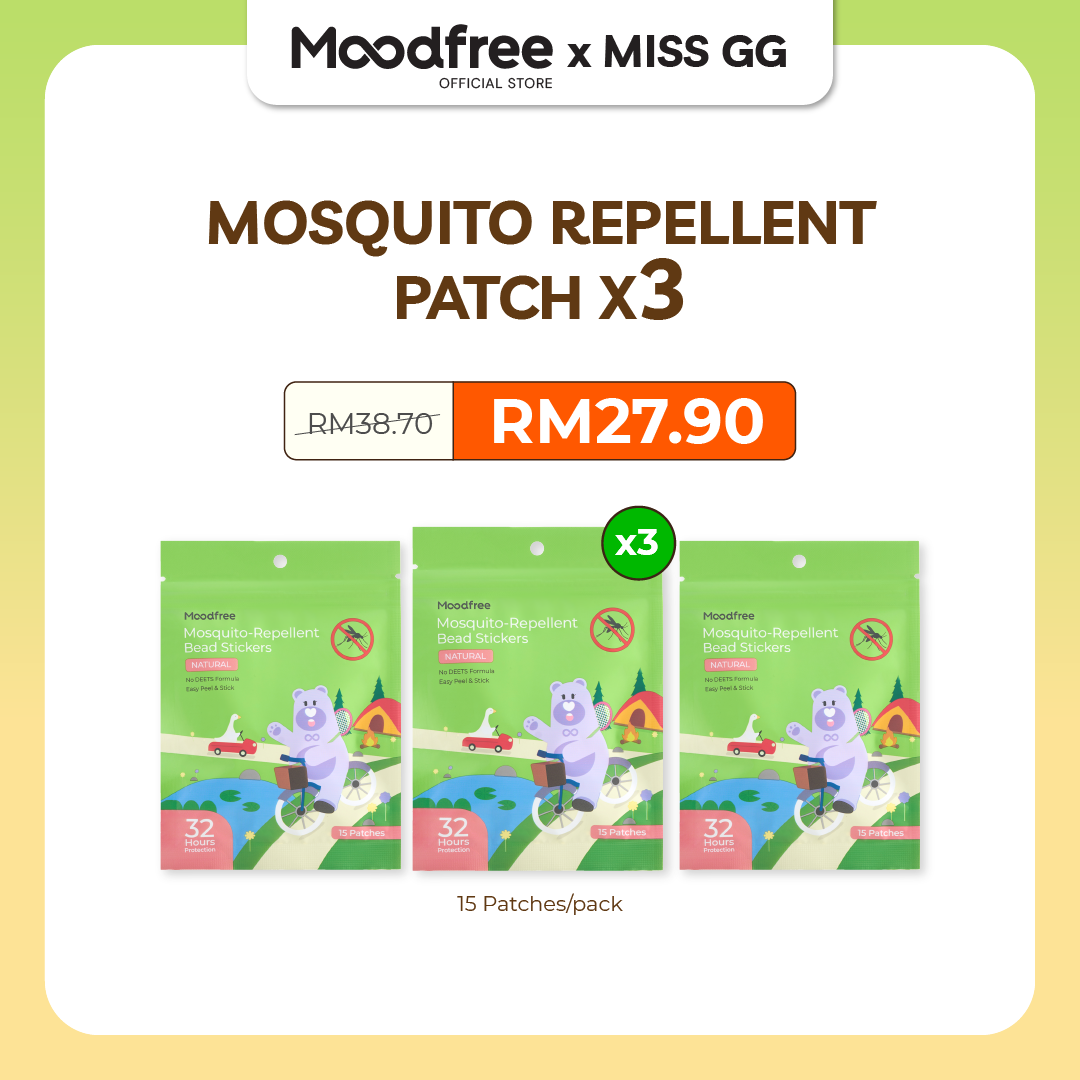 [MISS GG] MOODFREE Mosquito-Repellent Bead Stickers (15 patches/pack)