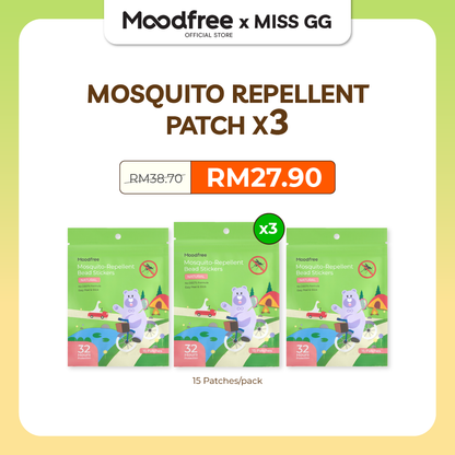 [MISS GG] MOODFREE Mosquito-Repellent Bead Stickers (15 patches/pack)