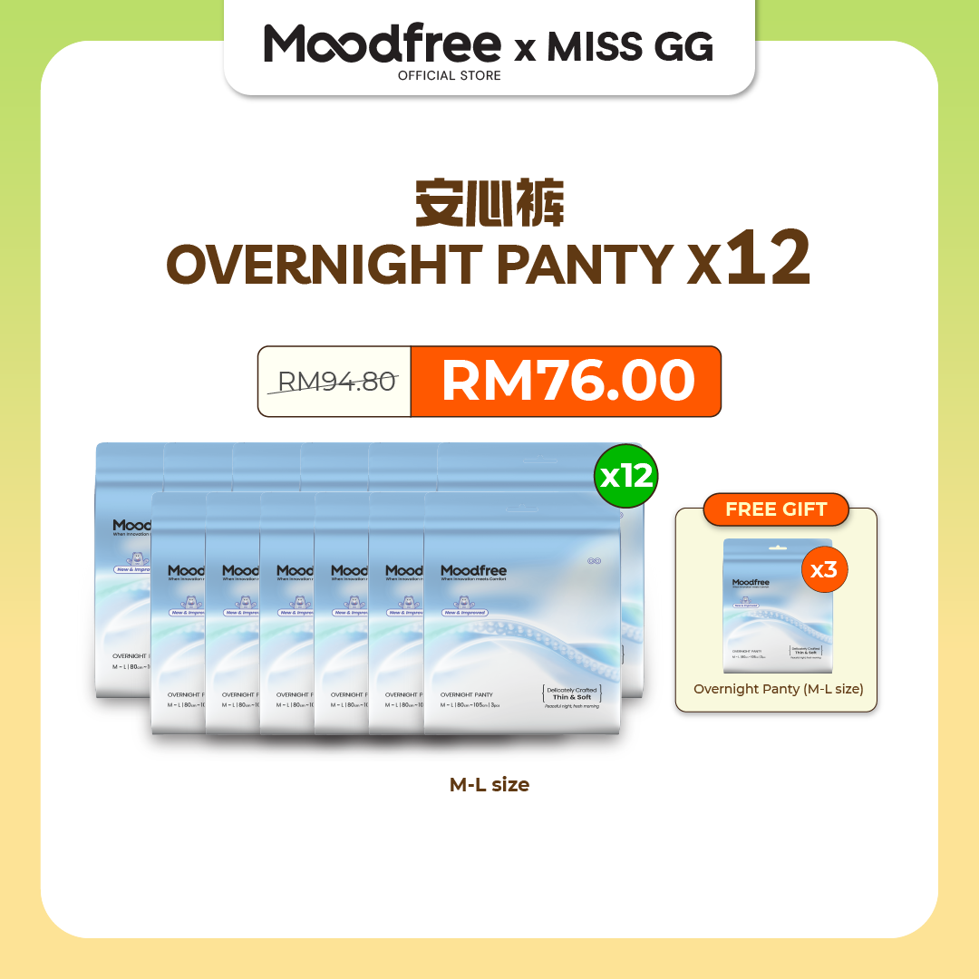 [MISS GG] MOODFREE Engineered Overnight Panty Bundle