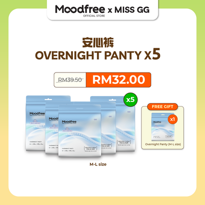 [MISS GG] MOODFREE Engineered Overnight Panty Bundle