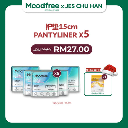 [JES CHU HAN] MOODFREE Engineered Pantyliner Bundle