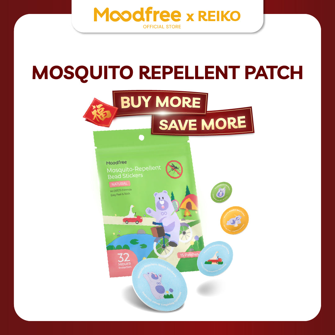 [REIKO] MOODFREE Mosquito-Repellent Bead Stickers (15patches/pack)