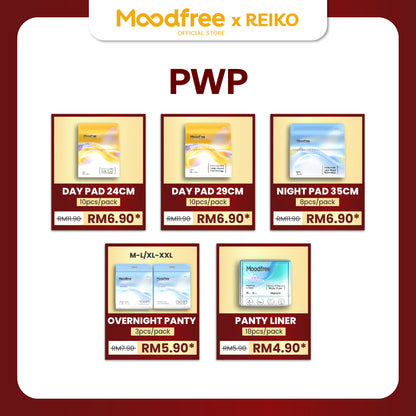 [REIKO] MOODFREE Engineered Pantyliner Bundle