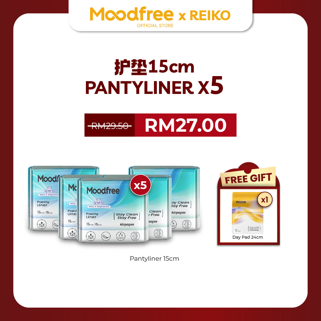 [REIKO] MOODFREE Engineered Pantyliner Bundle