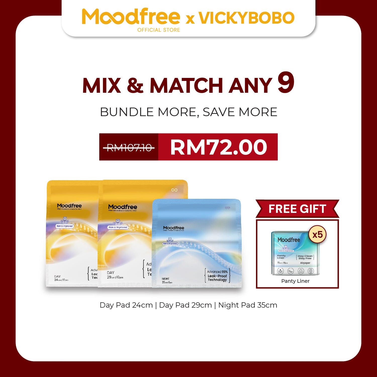 [VICKYBOBO] MIX & MATCH ANY 9 SANITARY PADS