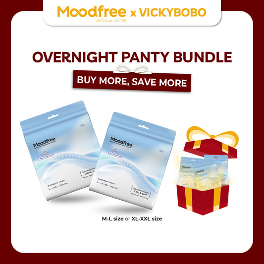 [VICKYBOBO] MOODFREE Engineered Overnight Panty Bundle