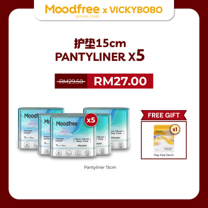 [VICKYBOBO] MOODFREE Engineered Pantyliner Bundle