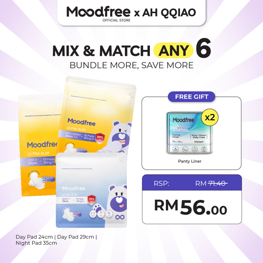 [AH QQIAO] MIX & MATCH ANY 6 SANITARY PADS