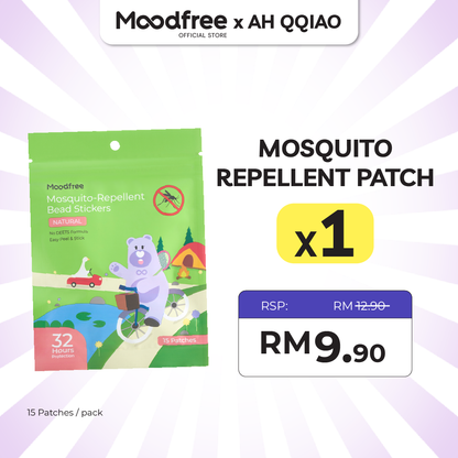 [AH QQIAO] MOODFREE Mosquito-Repellent Bead Stickers (15 patches/pack)