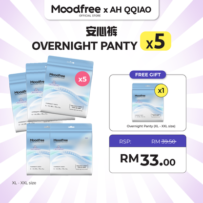 [AH QQIAO] MOODFREE Engineered Overnight Panty Bundle