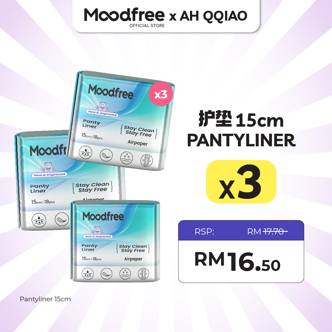 [AH QQIAO] MOODFREE Engineered Pantyliner Bundle